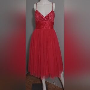 City Triangles Vibrant Red Dress